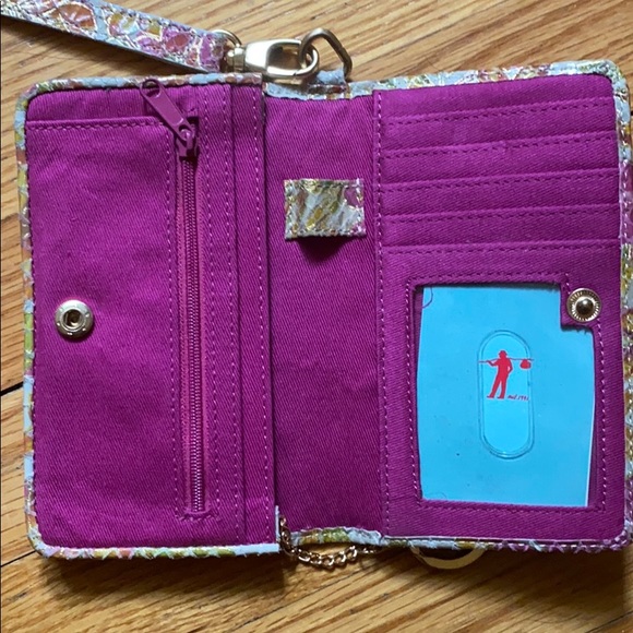 Gold Floral Hobo Wristlet/Wallet - Picture 5 of 8